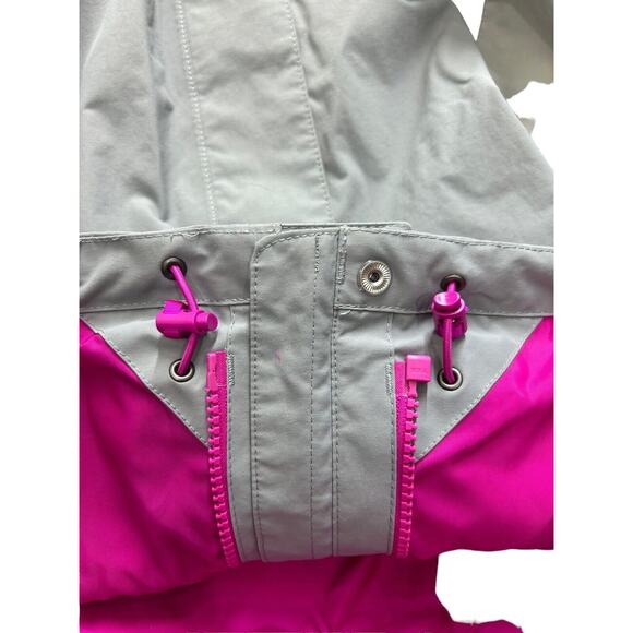 THE NORTH FACE Size Small S Women’s Gray Pink HyVent Hooded Jacket Windbreaker - Picture 7 of 10
